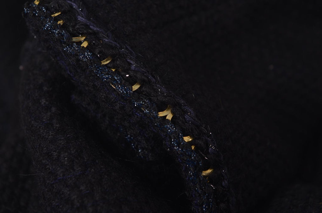CHANEL Wool Tweed Long Coat Size 36 Small