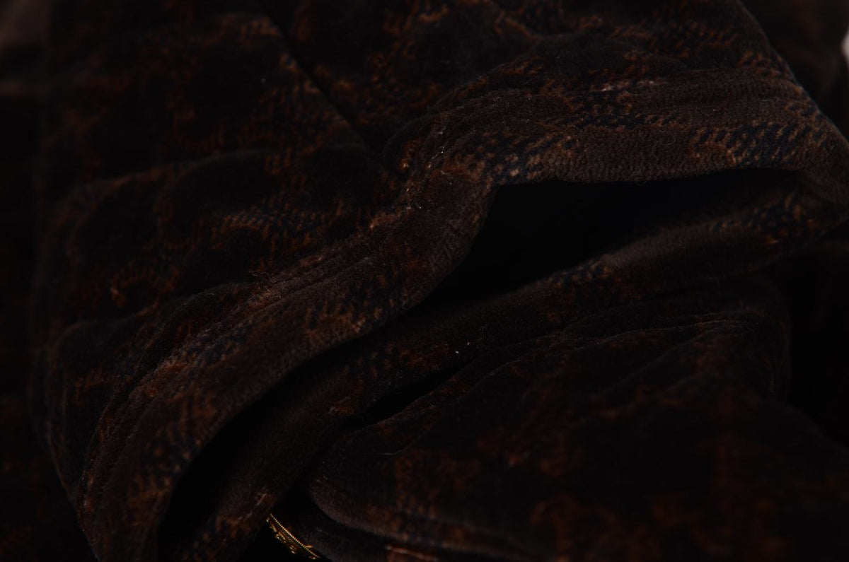 CELINE Brown Triomphe Quilted Jacket Size 36 Small