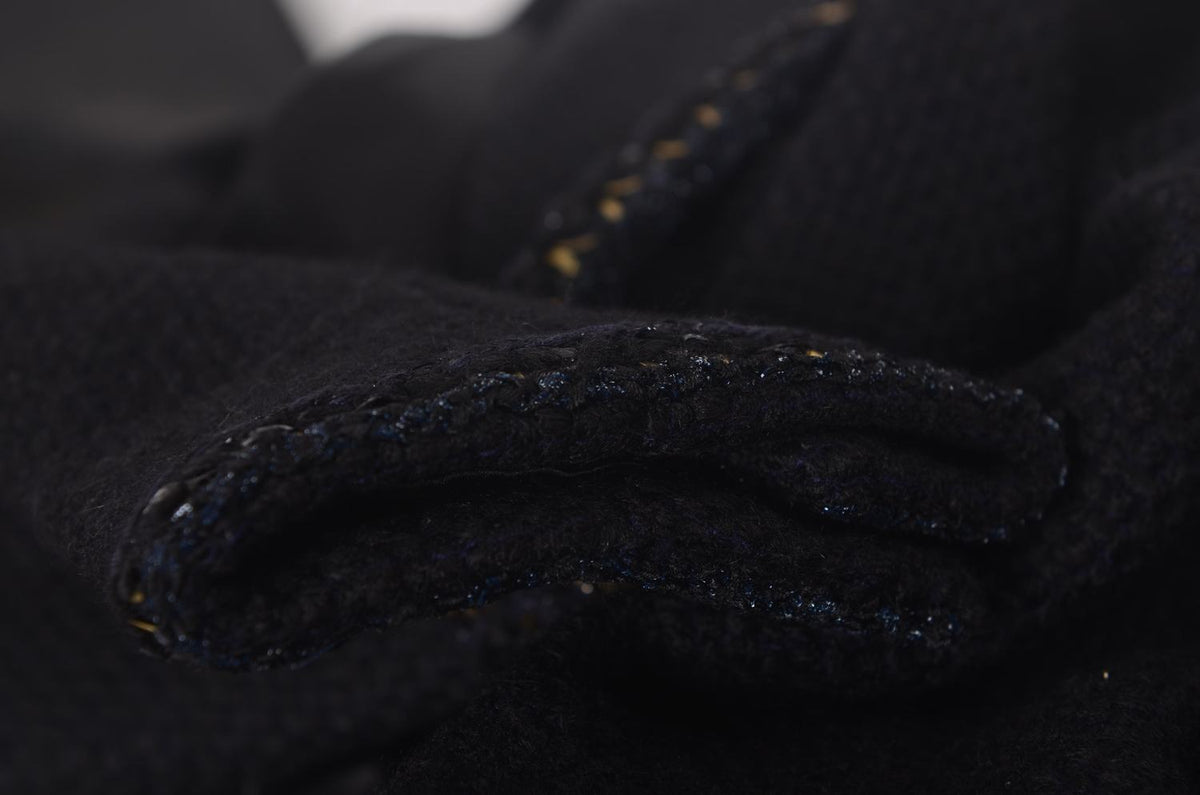 CHANEL Wool Tweed Long Coat Size 36 Small
