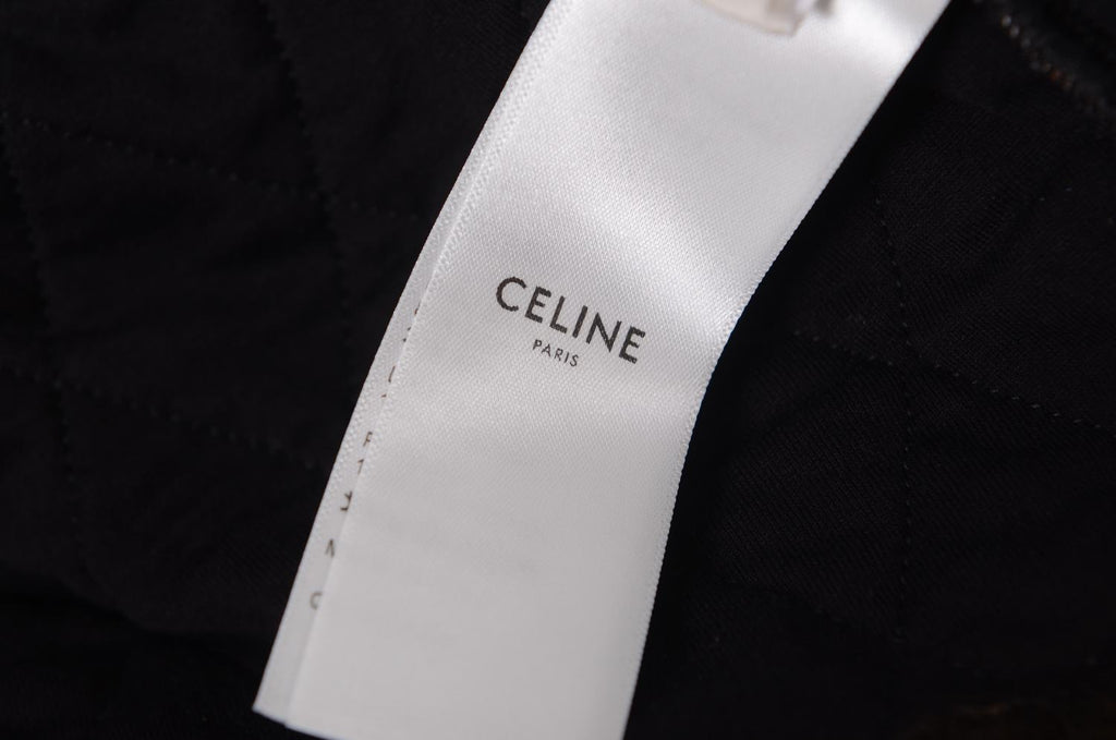 CELINE Brown Triomphe Quilted Jacket Size 36 Small