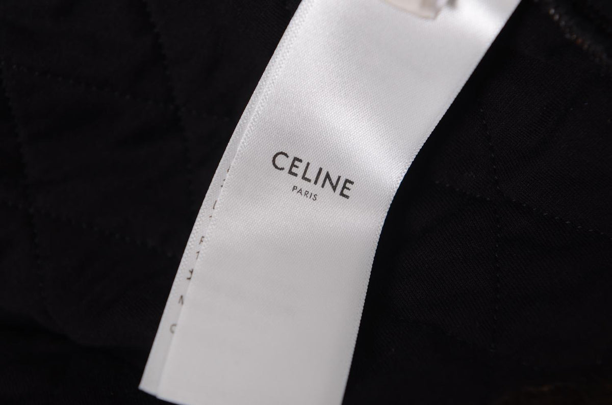 CELINE Brown Triomphe Quilted Jacket Size 36 Small