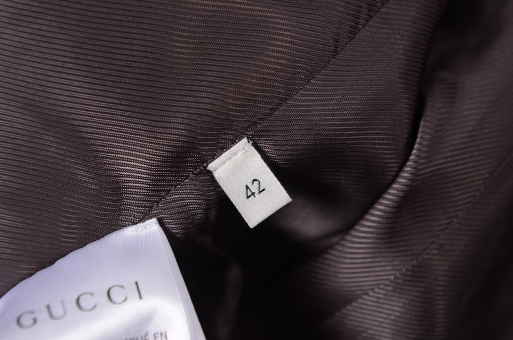GUCCI Velvet Collar Wool Coat Size 42 Medium